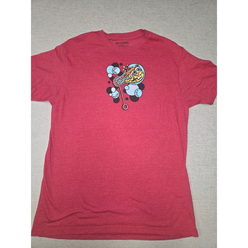 Nickelodeon SpongeBob SquarePants Graphic Shirt Adult Large Cartoon Bubble Tee - Picture 2 of 7